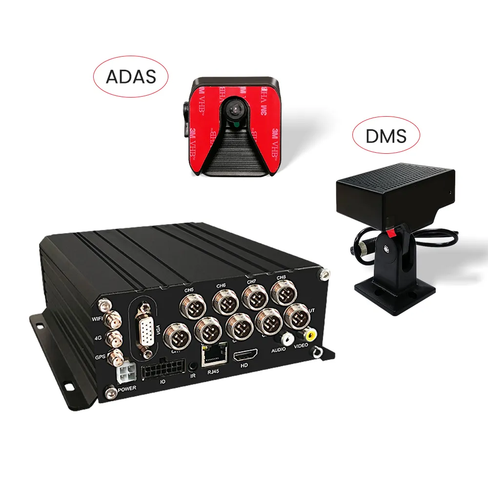 Venta al por mayor AI 4 8 canales Mobile DVR Kit CCTV Auto Electronics Security Camera System Fabricante