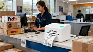 4-inch Máy in nhiệt cho <span class=keywords><strong>Mac</strong></span> Tablet PC Wifi kết nối vận chuyển nhãn nhiệt Sticker máy in - Product Image 4