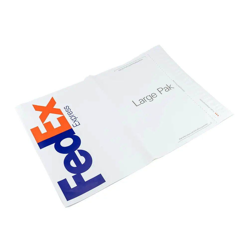 Sacs de courrier avec logo cucouche supérieure, sacs de courrier personnalisés en poly colorés, enveloppe de livraison fedex