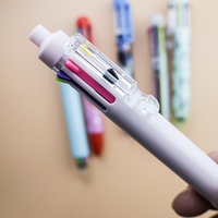 Stylo Gel Multicolore Transparent 6-en-1 en Plastique GemFully pour l'École – Idéal pour Acheter en Ligne