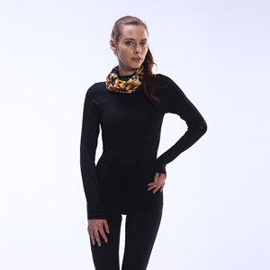 <span class=keywords><strong>Maglia</strong></span> <span class=keywords><strong>Termica</strong></span> a Collo Alto per <span class=keywords><strong>Donna</strong></span>, Senza Cuciture, Asciugatura Rapida, Compressione Sportiva, Manica Lunga per Sci, Corsa, Escursionismo, Palestra - Product Image 6