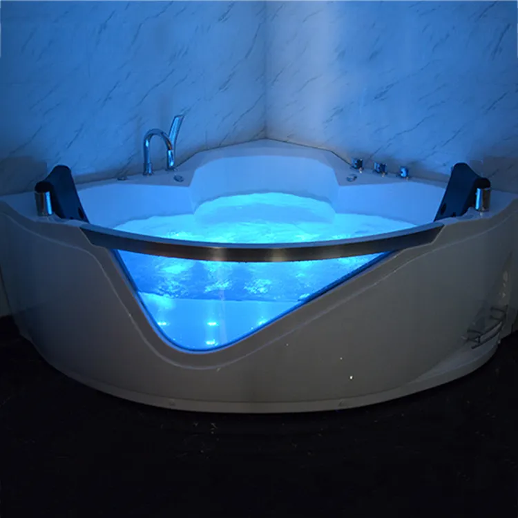 Bañera de hidromasaje con diseño de ventana de cristal, bañeras de hidromasaje, piscina
