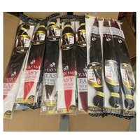 Nuevo Paquete de Cabello Sintético Preestirado para Trenzas, 52 Pulgadas, Trenzas en Caja, Textura Yaki, Cabello Preestirado para Trenzas, Venta al por Mayor
