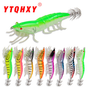 Señuelo de camarón Ytqhxy de 11.7cm y 20.5g, cebo de fondo de patas blandas con anzuelo explosivo para pesca de camarón, 8 unidades - Product Image 4