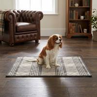 Tapete Acolchado para Mascotas con Estampado a Cuadros, Lavable, 4 Capas, Impermeable, Antideslizante, Absorbente, Ecológico, con Superficie de Terciopelo, para Entrenamiento de Perros