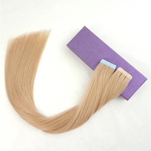 Jasmine Beauty Popular Double Drawn Blonde Straight Tape Ins Hair Virgin CuticleLight Color Luxury Seamless Tape Weft Extensions - Product Image 4