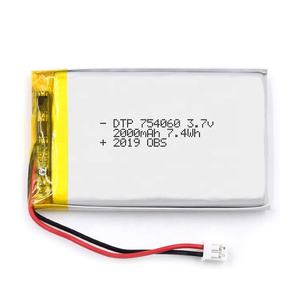 사용자 정의 NMC 셀 801525 230mAh 532929 501922 3.7V 이온 리튬 배터리 754060 2000mAh LiPo 배터리 7.4V - Product Image 3