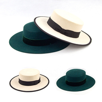 Chapeau melon et chapeaux fedora en feutre de laine australienne 100% à large bord de couleur unie avec logo personnalisé LiHua