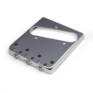 Pont de guitare électrique TL - 3 selles en acier réglables 76,5x85mm nickelées pour guitares électriques à 6 cordes - Product Image 5