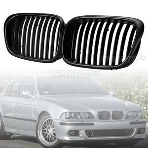 2 pièces, calandre avant noire large de style OEM pour BMW E39 Série 5 1997 1998 1999 2000 2001 2002 2003 - Product Image 1