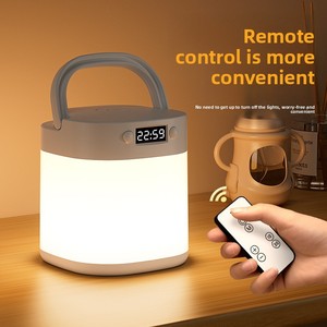 Lampe de chevet créative haut de gamme en ABS, veilleuse horloge télécommandée, sensation <span class=keywords><strong>Internet</strong></span>, best-seller transfrontalier pour chambre à coucher - Product Image 4