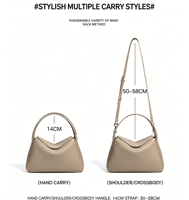 Sacs à bandoulière de mode de haute qualité en gros d'usine, sac à main classique simple grande capacité pour femme, sac bandoulière en cuir véritable