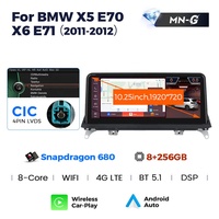 NaviFly 680 3D UI Snapdragon 10.25 pouces Android Autoradio GPS Stéréo pour BMW X5 E70 X6 E71 Ccc Cic