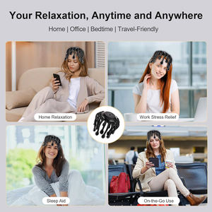 เครื่องนวดศีรษะไฟฟ้ารูปปลาหมึก บรรเทาความเครียด นวดหนังศีรษะ 360 องศา ไร้สาย พร้อมหัวนวดซิลิโคน 20 แฉก - Product Image 6