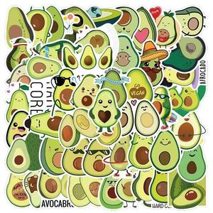 Autocollants décoratifs en PVC mat laminé avec motif de <span class=keywords><strong>dessin</strong></span> <span class=keywords><strong>animé</strong></span> d'avocat, style graffiti, pour bagages, ordinateurs portables, motos, carnets, casques - Product Image 1