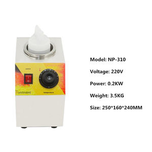 Chauffe-biberon commercial en acier inoxydable 3 bouteilles pour sauce au chocolat, au fromage, au beurre et aux huîtres - Product Image 4