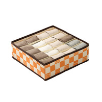 Organisateur de soutien-gorge, chaussettes et sous-vêtements, lot de 3, pliable, séparateur de placard et de tiroir, bacs en tissu non tissé doux