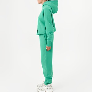 TKAN704 OEM Wholesale Unisex Hoodie Tracksuit Custom Logo Solid Pattern Jogger Track Sweat <b>Suits</b> Women Casual Blank Sweatsuits - Product Image 3