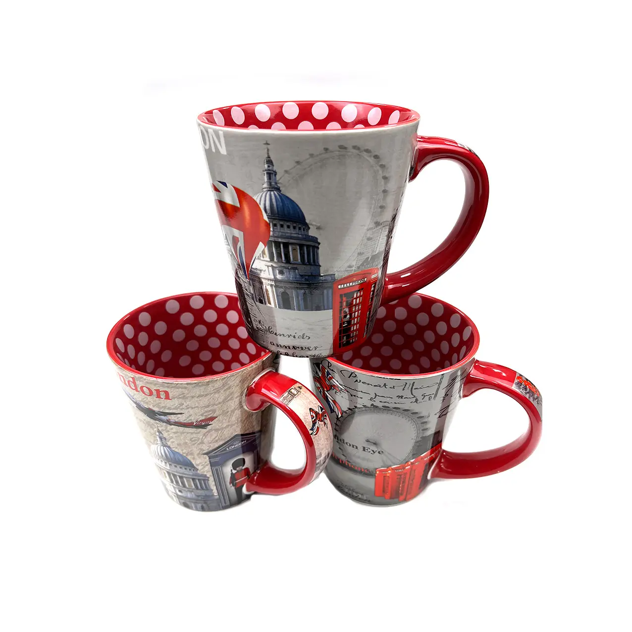Лондонская керамическая кружка под заказ, матовая цветная Дизайнерская Дорожная фарфоровая кружка, чайная чашка, кружка для кофе, Америка, Канада