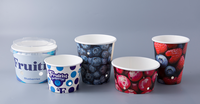 9oz 12oz 18oz 20oz Fruit Papieren Schaal Fruit Papieren Bakje met gaten voor Blauwe Bessen