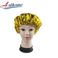 Heimgebrauch Elastic Salon Wieder verwendbare Einweg dusche Haarpflege-Behandlungs kappe Aluminium folie Wärme kappen Salon Elastic Caps