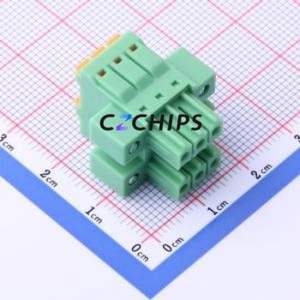 KF2EDGKNHM-3.5-2*3P Plug-in Terminal Block P=3.5mm Connector Male Plug Screw Fixing 2x3P 3.5mm - Product Image 2