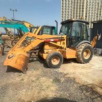 Kondisi Asli 130h 590 Backhoe Loader Bekas dengan Kontrol Jarak Jauh Hidrolik Proporsional Industri untuk Pengerukan