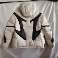 Veste en duvet personnalisée pour homme, légère, avec capuche, veste moelleuse pour homme, pour la chaleur et la résistance au vent