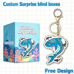 Série Trendy Play : Boîte Surprise Mystère – Mini Porte-clés Métallique Personnalisé, Figurine de Dessin Animé Mignonne et Mystérieuse pour Tous les Âges - Product Image 1