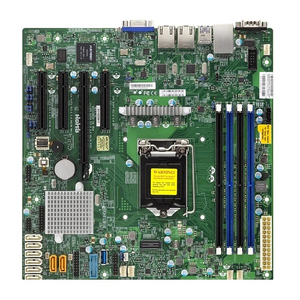 เมนบอร์ดเซิร์ฟเวอร์ MBD-X11SSH-F ซ็อกเก็ตเดี่ยว H4 LGA1151 C236 ECC DDR4 PCIe 3.0 ATX SATA3 สำหรับโปรเซสเซอร์ Intel Xeon E3-1200 v6/v5 - Product Image 1