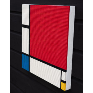 Piet Mondrian ha ispirato la novità creativa composizione di decorazioni per la casa con rosso blu giallo - Product Image 2