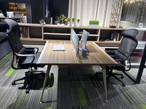 Escritorio de ordenador moderno mesa de oficina normal con cajón partición de oficina - Product Image 3