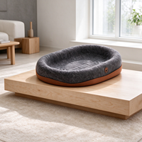 Lit grattoir pour chat en feutre haute densité, forme ovale, durable, mobilier de repos pour chats d'intérieur