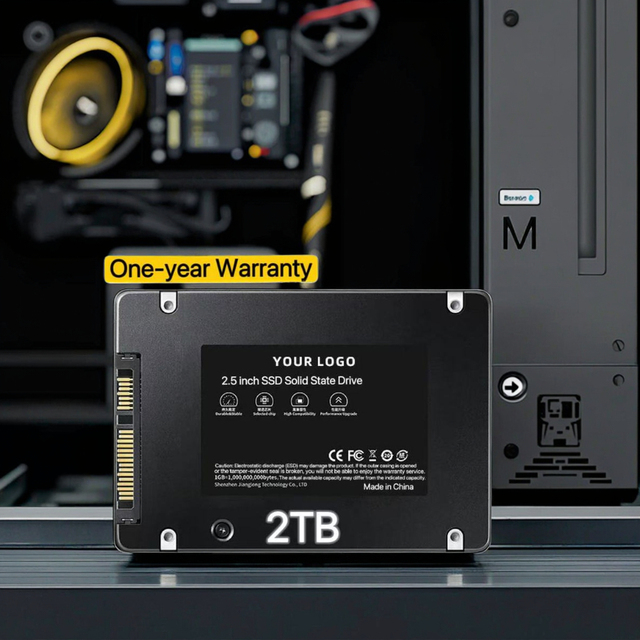 Factory Wholesale 2.5" Internal SATA SSD OEM ODM 128GB-2TB 401-500MB/s Read/Write Wireless Laptop/Desktop 1 Year Warranty ABS