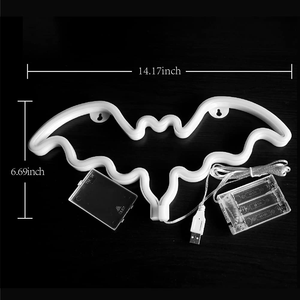 Bâton lumineux LED néon 10 pouces, motif chauve-souris violette, pour Halloween, jouet pour enfants, décoration de fête fantaisie, idéal pour la fête de la Toussaint - Vente chaude - Product Image 2