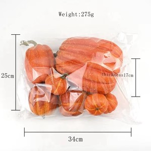 Citrouilles artificielles noires et dorées de luxe, tailles variées, décoratives, pour Halloween, récolte d'automne, centre de table - Product Image 5