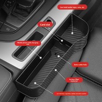Organisateur de boîte de rangement pour console de voiture avec porte-gobelet latéral Accessoire de remplissage de siège