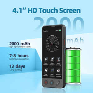 A20 penerjemah bahasa AI pintar, Perangkat Penerjemah dua arah layar sentuh 143 bahasa dan WiFi portabel Offline - Product Image 6