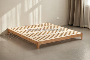 F8016 Cama de Madera Tatami Estilo Nórdico Minimalista de Roble Macizo para Dormitorio - Product Image 3
