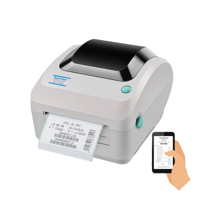 Xprinter XP-470B FBA Label Printer Bluetooth Wifi Thermal Printer 4x6 Shipping Label Thermal Printer