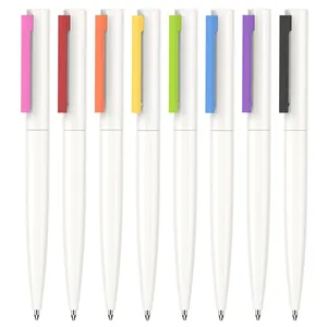 Stylo à bille à encre bleue promotionnel en gros 0.5 Morandi stylo à bille en plastique gel de qualité avec logo personnalisé pour l'école