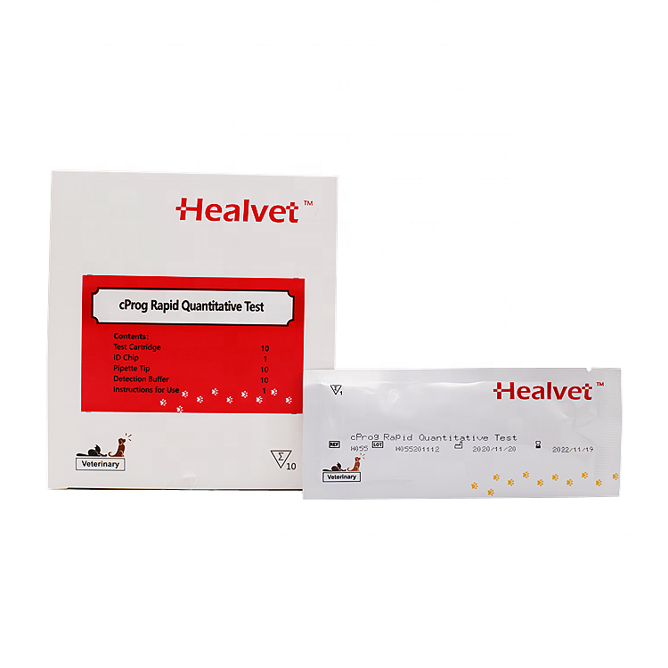 Healvet, ветеринарный, быстрый, точный тест на прог, собака в клинических аналитических инструментах, Canine cProg, тест на беременность