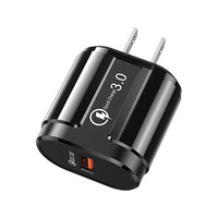 Adaptateur USB universel 007 QC3.0 18W à charge rapide avec protection OTP/OVP pour téléphones portables, montres connectées et appareils photo - Écologique