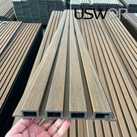 Panneaux muraux extérieurs en composite bois-plastique, design grille, pour clôture de jardin, sans peinture, résistants aux intempéries