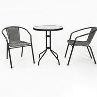Ensemble de meubles de patio en métal pliable Oeytree chaise de plage de jardin avec parapluie pour les loisirs