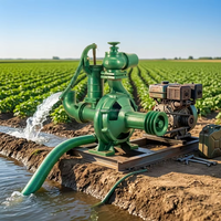 Pompe centrifuge agricole diesel à haute pression et haut débit, personnalisable en couleur et dimensions variées