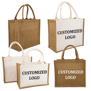 clear Cosmetic <strong>Jute</strong> Printed Shopping Quilted Cosmetic Fabric <strong>Tote</strong> <strong>Bag</strong> for Children Kids - Product Image 2