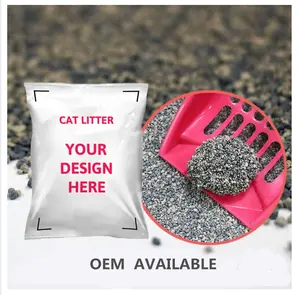 Pasokan pabrik kualitas tinggi penghilang bau agbonisasi kuat Litter kucing bentonit murah 20 KG