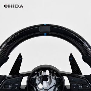 Volant en cuir et fibre de carbone personnalisé populaire, adapté aux modèles <span class=keywords><strong>Audi</strong></span> A1, A3, A4, A5, A6, A7, Q3, Q4, Q5, Q6, Q7, etc. - Product Image 6
