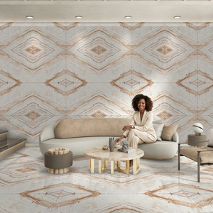 Vistaar Modern 600x1200mm Grey Veins Marble Effect Glazed Polished Porcelain Floor And <b>Wall</b> Tiles - Product Image 1